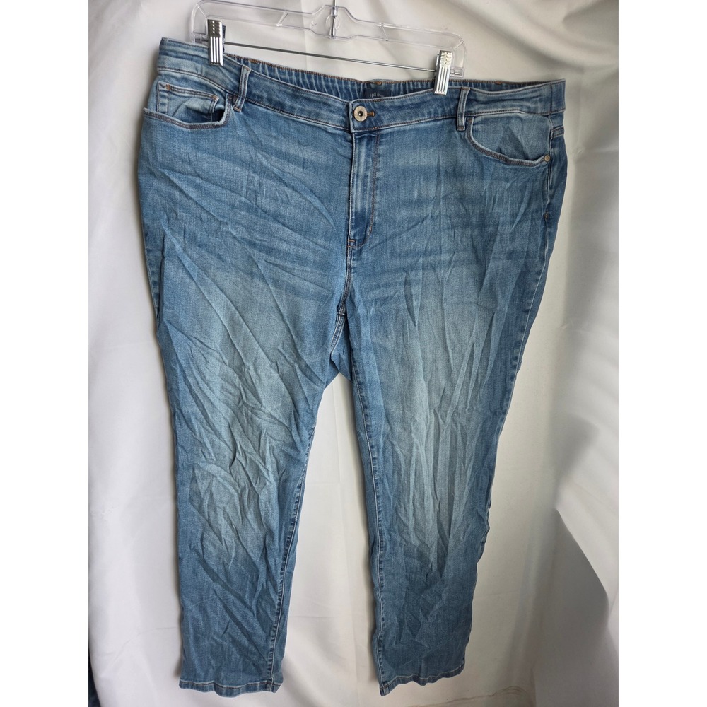 J. Jill Boyfriend Jeans Womens Blue Light Wash Boyfriend Mid Straight